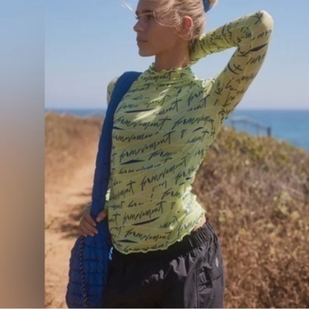 Free People High Jump Printed Long-Sleeve